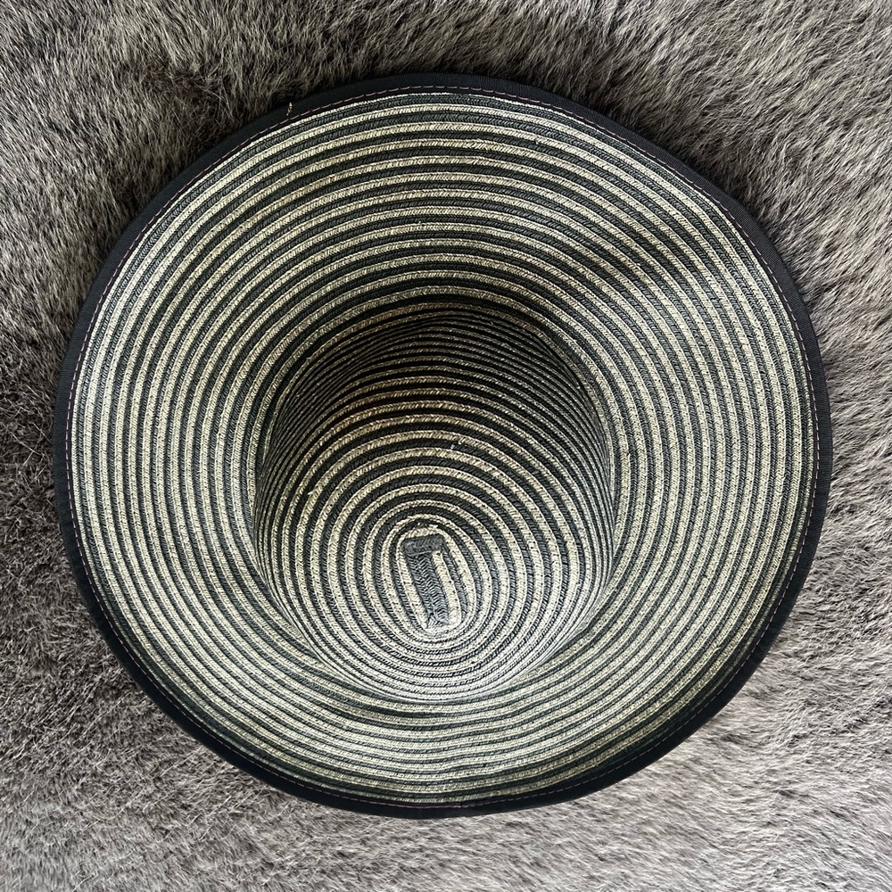 Goorin Bros Black and White Striped Hat